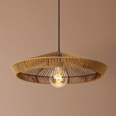 Rattanowa lampa wisząca drewniana, Yunkai