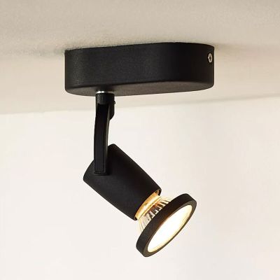 Czarny spot sufitowy nowoczesny, Jaster