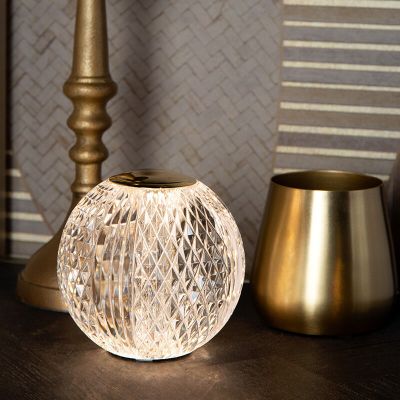 Przezroczysta lampa stołowa nowoczesna, Cintra, 1,5W, 3000K LED, ściemniana w 3 krokach