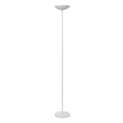 Biała lampa do czytania stojąca nowoczesna, Zenith, 20W, 3000K LED, z dotykowy ściemniacz