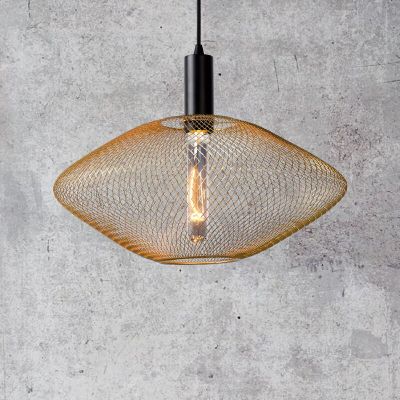 Złota lampa wisząca nowoczesna, Mesh