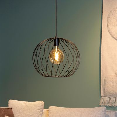 Czarna lampa wisząca klasyczna, Danza