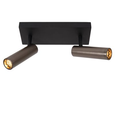 Szary spot sufitowy nowoczesny, Grado