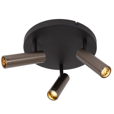 Szary spot sufitowy nowoczesny, Grado