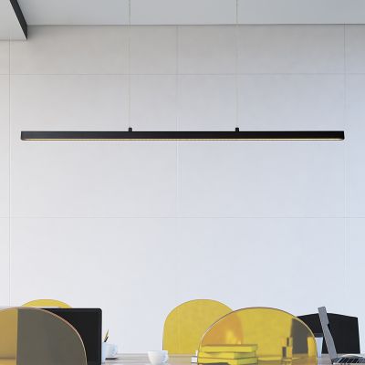 Czarna lampa wisząca nowoczesna, Sigma, 30W, 2700K LED