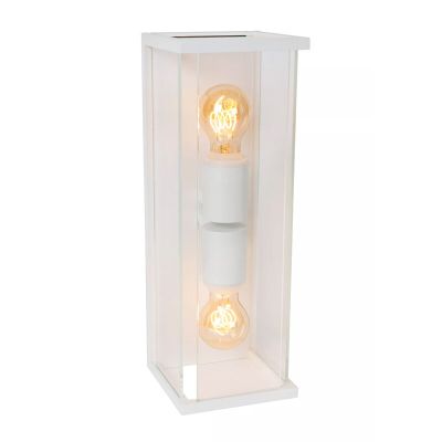 Biała lampa zewnętrzna nowoczesna, Claire, IP54