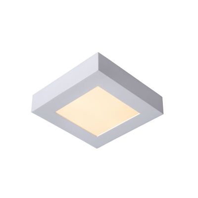 Biały plafon sufitowy nowoczesny, Brice, 15W, 3000K LED, IP44
