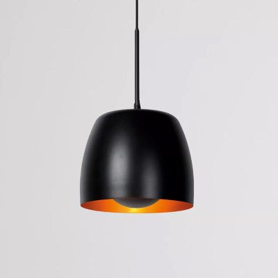 Czarna lampa wisząca klasyczna, Nolan