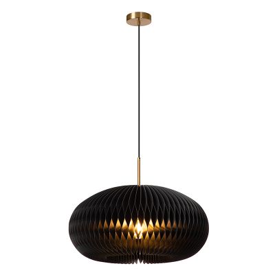 Papierowa lampa wisząca czarna, Armoni