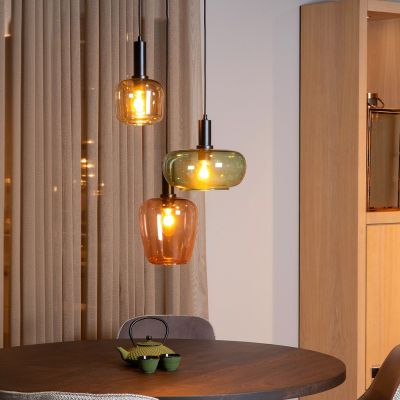 Wielokolorowa lampa wisząca retro, Ilona