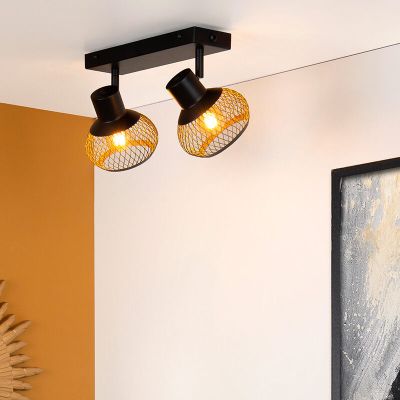 Złoty spot sufitowy nowoczesny, Lucas