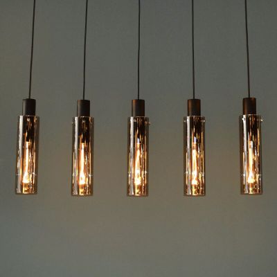 Szara lampa wisząca nowoczesna, Orlando