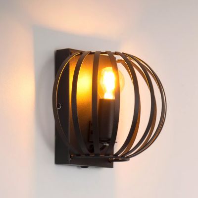 Czarny kinkiet nowoczesny, Manuela