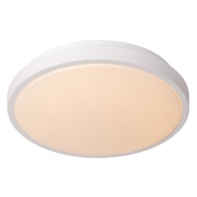 Biała lampa łazienkowa sufitowa nowoczesna, Dasher, 12W, 2700K LED, IP44