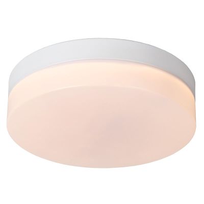 Biała lampa łazienkowa sufitowa plastikowa, Biskit, 12W, 2700K LED, IP44