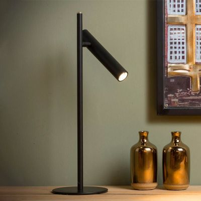 Czarna lampa stołowa nowoczesna, Philon, 4,5W, 3000K LED