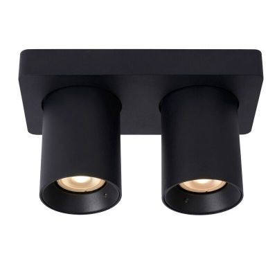 Czarny spot sufitowy nowoczesny, Nigel