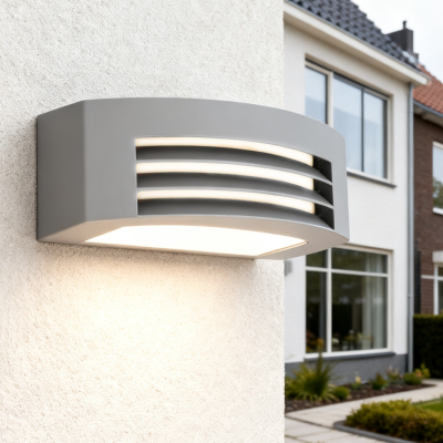 Aluminiowa lampa zewnętrzna szara, Mingus, IP54