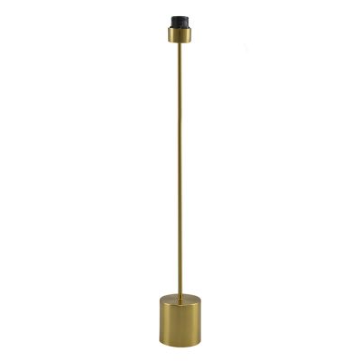 Aluminiowa lampa stojąca bez abażur mosiądz, Rika, z przełącznik