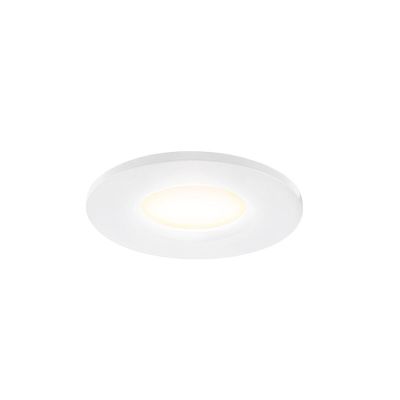 Biała mini oprawa podtynkowa aluminiowa, Philomena, 1,5W, 3000K LED, IP44