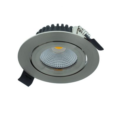 Aluminiowy downlight srebreny, Wimke, 5W, 2700K LED, IP44