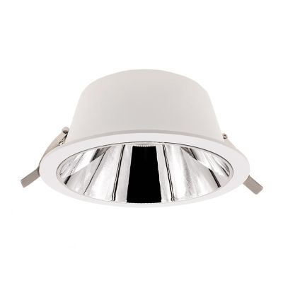 Aluminiowy downlight biały, Maud, 18W, white switch LED, IP22