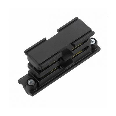 Złącze wewnętrzne w kształcie litery I do 3-fazowego oświetlenia szynowego, czarny, Pro