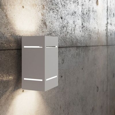 Aluminiowy kinkiet up down biały, Janien