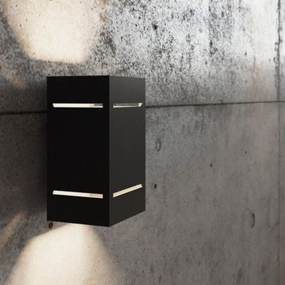 Aluminiowy kinkiet up down czarny, Janien