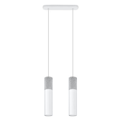 Betonowa lampa wisząca szara, Fardou