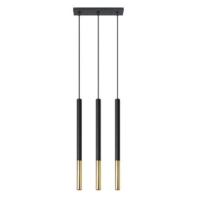 Aluminiowa lampa wisząca złota, Ilonca