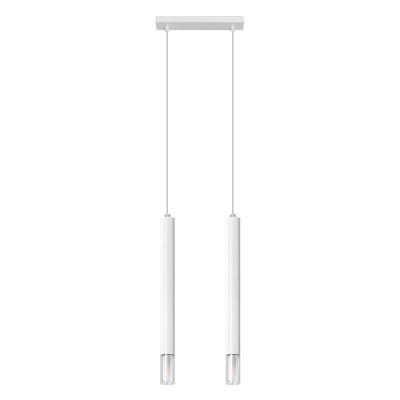 Szklana lampa wisząca biała, Ishani