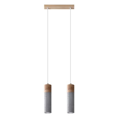 Betonowa lampa wisząca brązowa, Ferron