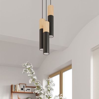 Aluminiowa lampa wisząca brązowa, Francesca