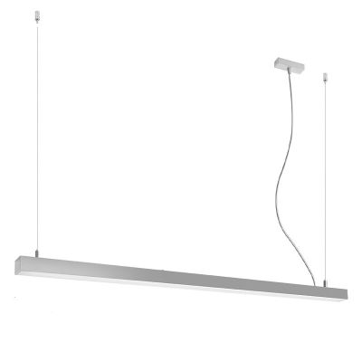Aluminiowa lampa wisząca szara, Mascha, 48W, 3000K LED