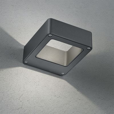 Antracytowa lampa zewnętrzna nowoczesna, Norton, 4,5W, 3000K LED, IP54