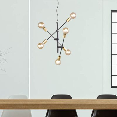 Czarna lampa wisząca nowoczesna, Kyan