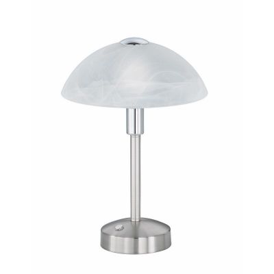 Niklowa lampa biblioteczna klasyczna, Notaris, 4W, 3000K LED, z przełącznik