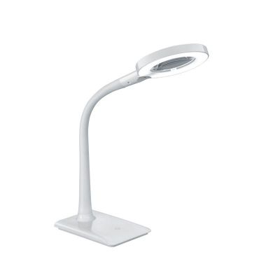 Biała lampa biurkowa nowoczesna, Ulyssae, 5W, 3500K LED, z przełącznik