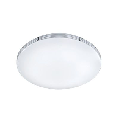 Chromowana lampa łazienkowa sufitowa plastikowa, Brunella, 18W, 3000K LED, IP44