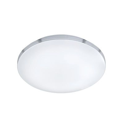 Chromowana lampa łazienkowa sufitowa plastikowa, Brunella, 24W, 3000K LED, IP44