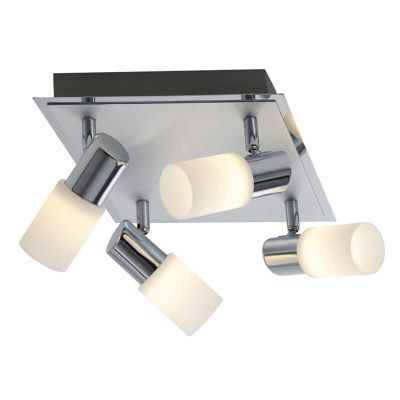 Szary spot sufitowy szklany, Morely, 4,3W, 3000K LED