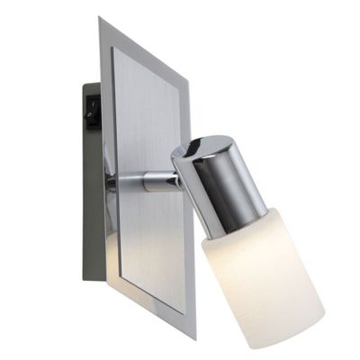 Szary spot sufitowy szklany, Morely, 4,3W, 3000K LED, z przełącznik