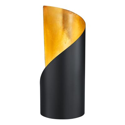 Czarna lampa stołowa nowoczesna, Berdine, z przełącznik