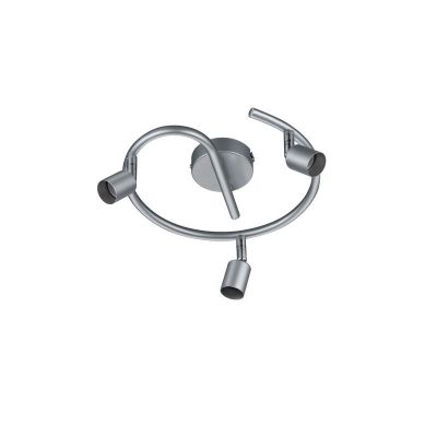 Srebreny spot sufitowy nowoczesny, Belal