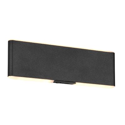 Czarny kinkiet up down nowoczesny, Zwier, 2W, regulowana ciepła do zimnej bieli LED, z przełącznik