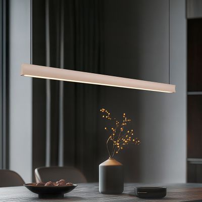 Beżowa lampa wisząca nowoczesna, Wishal, 29W, white switch LED, ściemniana w 3 krokach