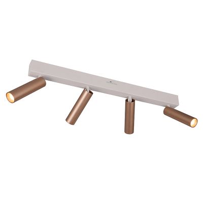 Brązowy spot sufitowy nowoczesny, Smail, 5,5W, white switch LED, ściemniana w 3 krokach