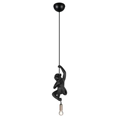 Czarna lampa wisząca plastikowa, Macaca