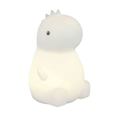 Biała lampa stołowa dla dzieci plastikowa, Vedat, 0,5W, RGBW LED, z przełącznik